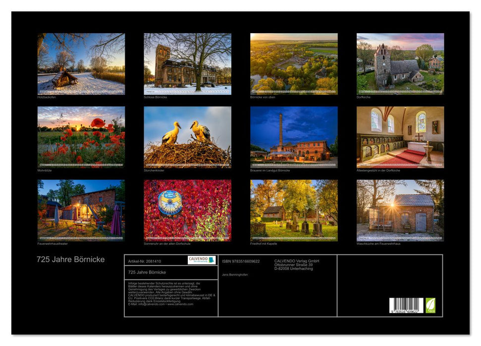 725 Jahre Börnicke (CALVENDO Wandkalender 2026)