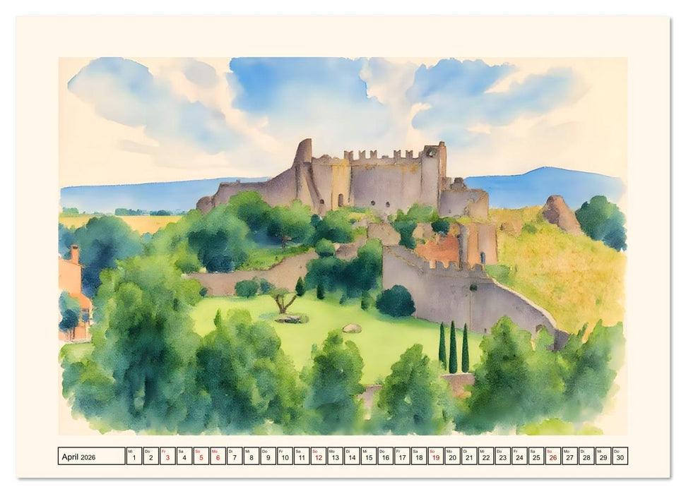 Idylle im Latium (CALVENDO Premium Wandkalender 2026)
