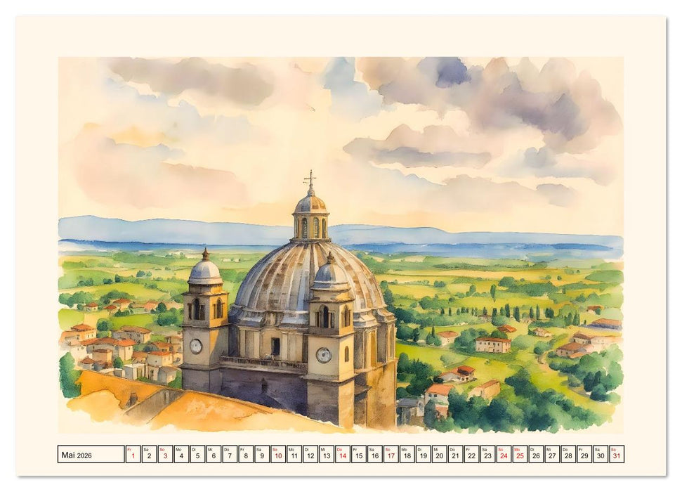 Idylle im Latium (CALVENDO Premium Wandkalender 2026)