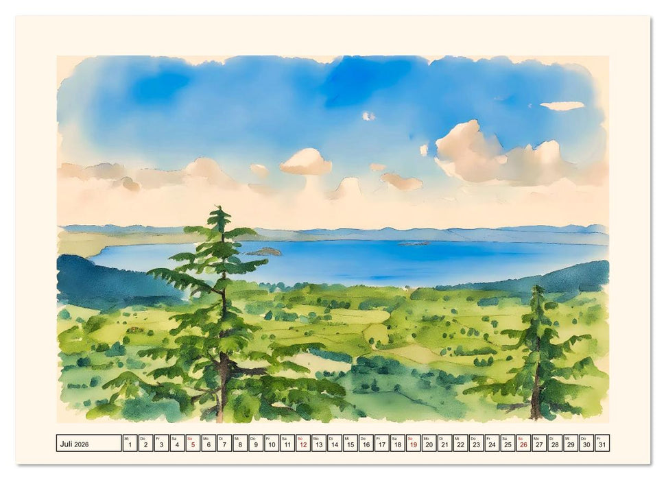 Idylle im Latium (CALVENDO Premium Wandkalender 2026)