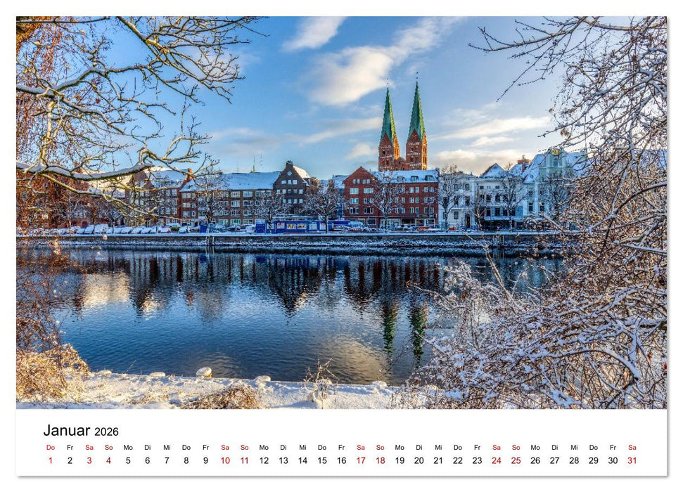 Lübeck – Im Licht der Zeit (CALVENDO Wandkalender 2026)