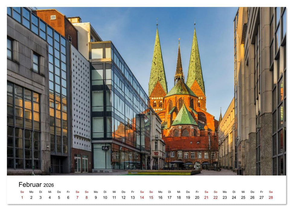 Lübeck – Im Licht der Zeit (CALVENDO Wandkalender 2026)