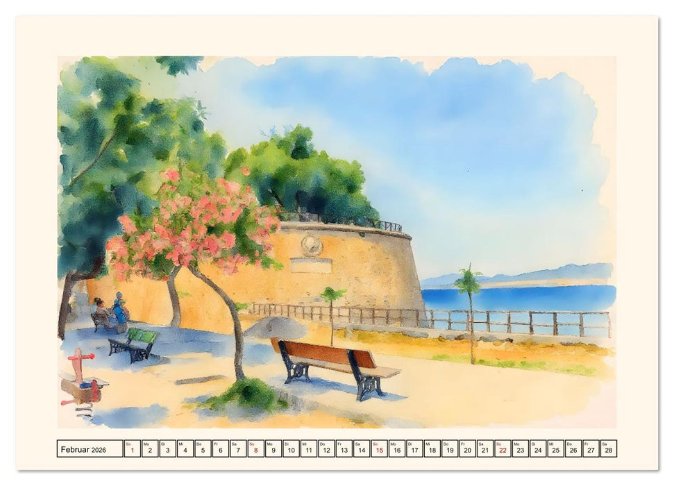 Zauberhafte griechische Inselwelt (CALVENDO Wandkalender 2026)