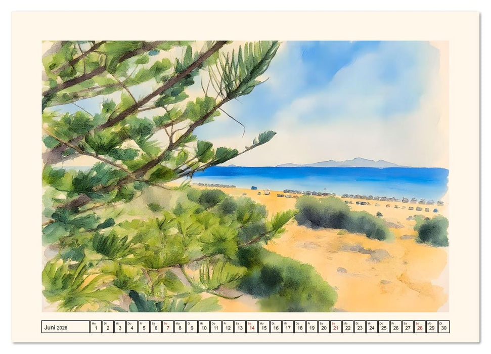 Zauberhafte griechische Inselwelt (CALVENDO Wandkalender 2026)
