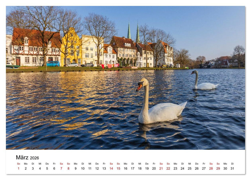 Lübeck – Im Licht der Zeit (CALVENDO Premium Wandkalender 2026)