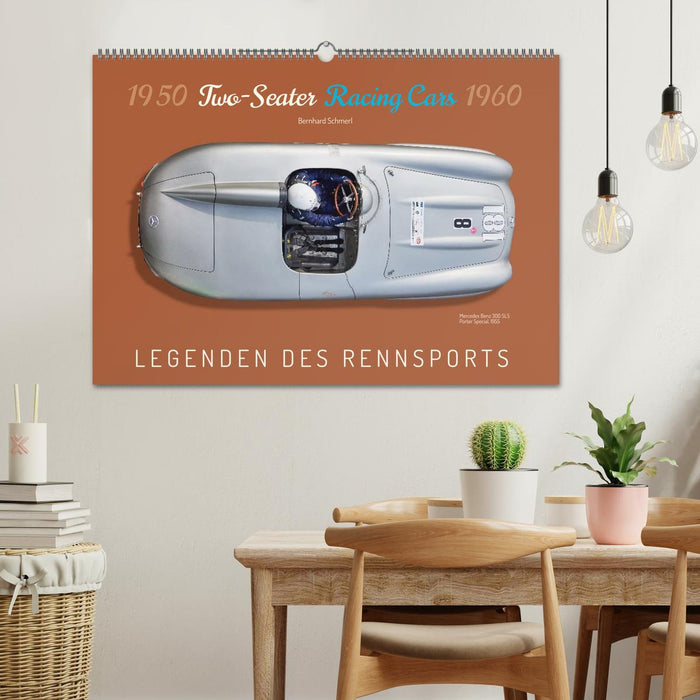 Two-Seater Racing Cars 1950-1960 (CALVENDO Wandkalender 2026)