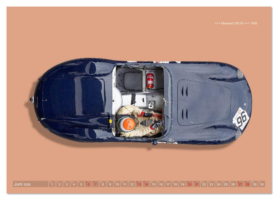 Two-Seater Racing Cars 1950-1960 (CALVENDO Wandkalender 2026)