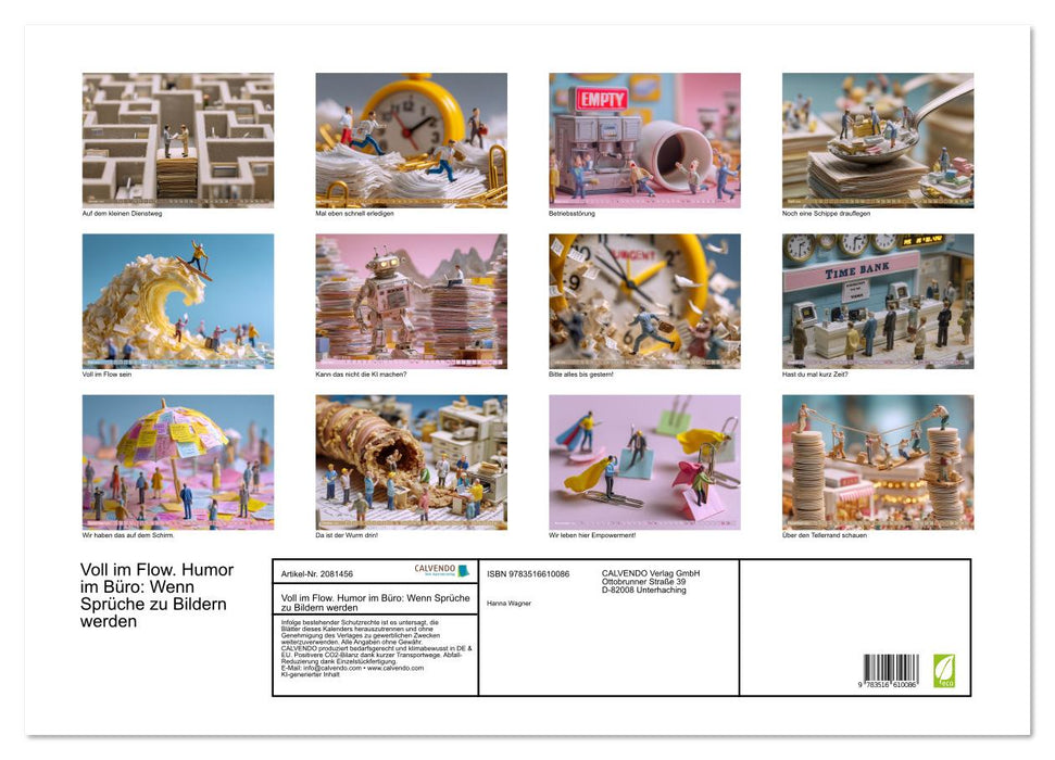Voll im Flow. Humor im Büro: Wenn Sprüche zu Bildern werden (CALVENDO Wandkalender 2026)