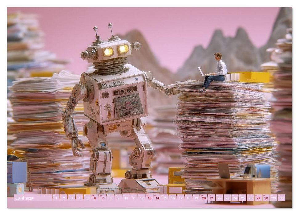 Voll im Flow. Humor im Büro: Wenn Sprüche zu Bildern werden (CALVENDO Premium Wandkalender 2026)