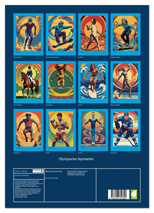 Olympische Sportarten (CALVENDO Premium Wandkalender 2026)
