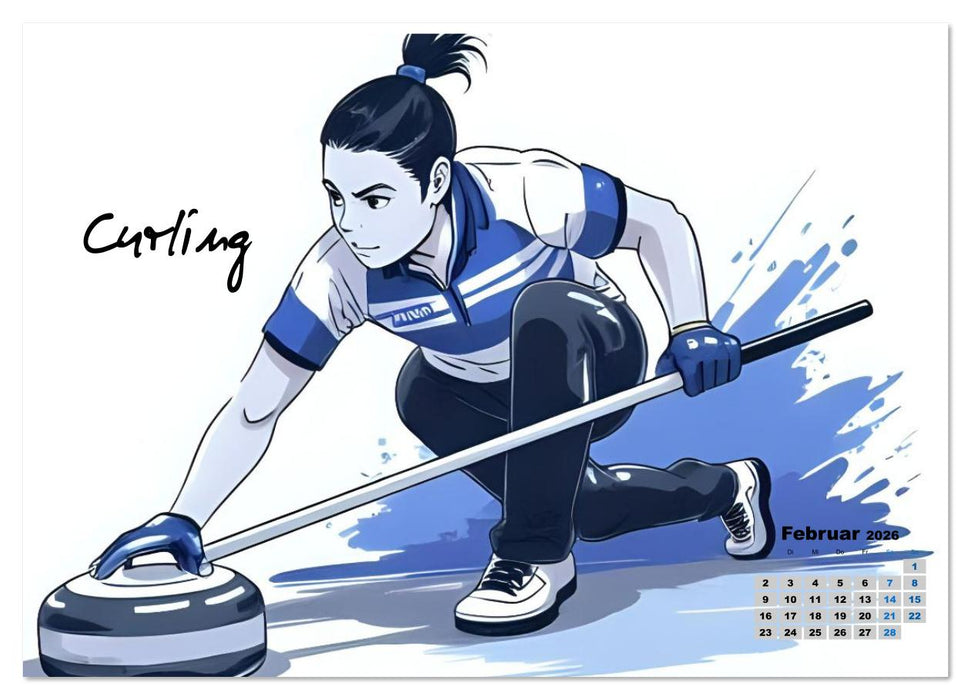 Jenseits des Podests - Olympische Sportarten in Aktion (CALVENDO Premium Wandkalender 2026)