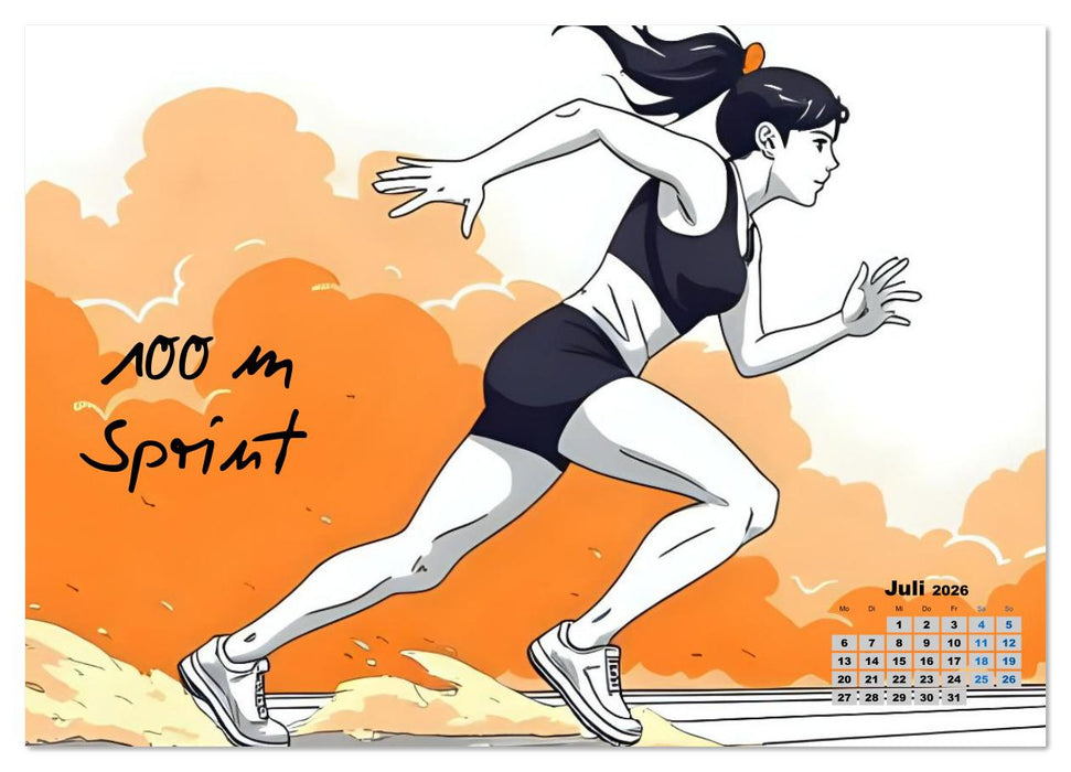 Jenseits des Podests - Olympische Sportarten in Aktion (CALVENDO Premium Wandkalender 2026)