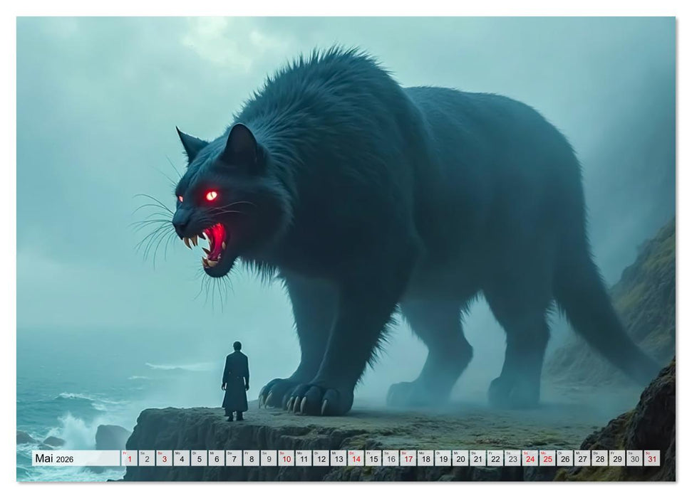 Keltische Mythologie - Götter, Helden und Monster (CALVENDO Wandkalender 2026)