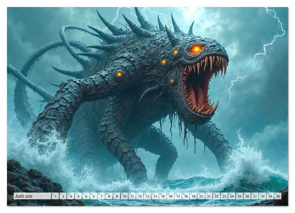 Keltische Mythologie - Götter, Helden und Monster (CALVENDO Premium Wandkalender 2026)