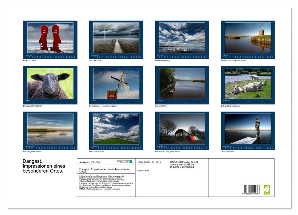Dangast. Impressionen eines besonderen Ortes. (CALVENDO Wandkalender 2026)