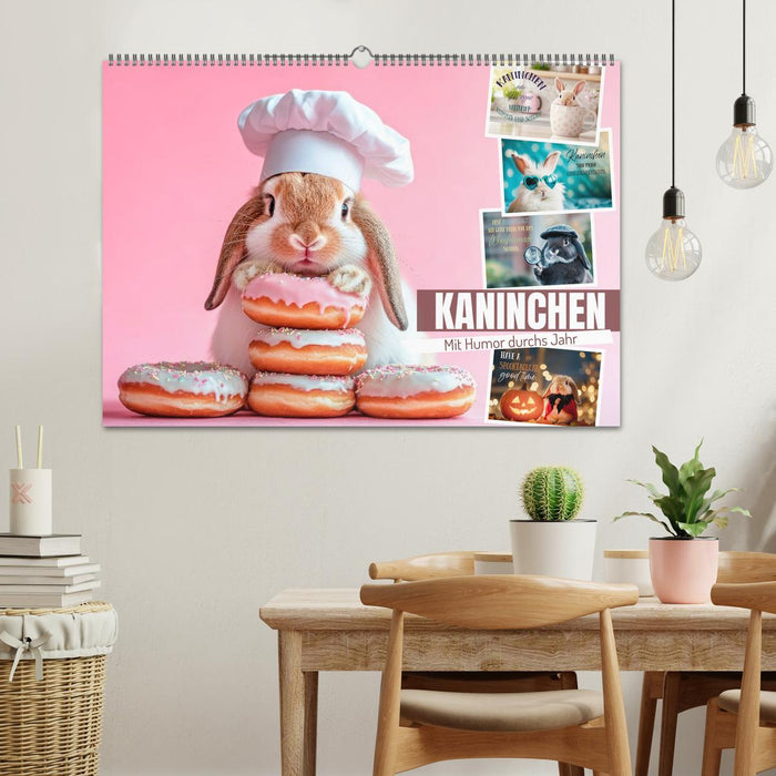 KANINCHEN Mit Humor durchs Jahr (CALVENDO Wandkalender 2026)