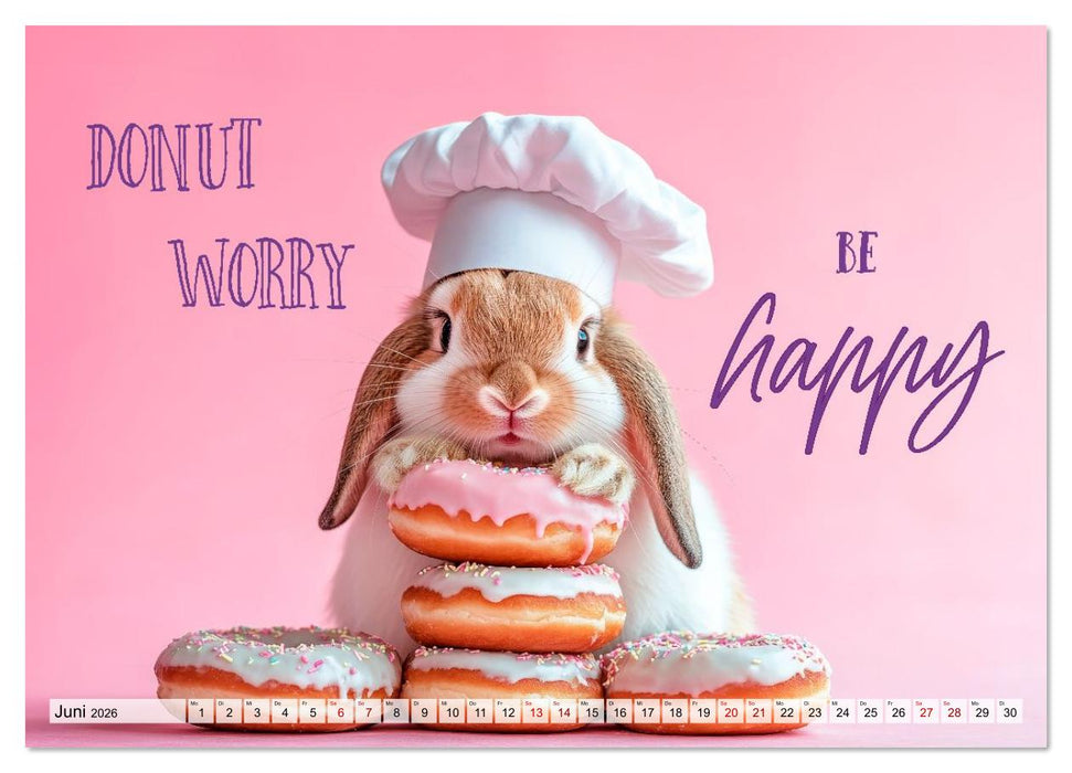 KANINCHEN Mit Humor durchs Jahr (CALVENDO Wandkalender 2026)