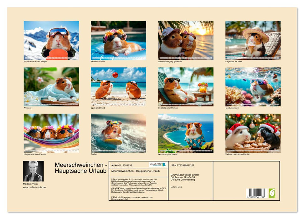 Meerschweinchen - Hauptsache Urlaub (CALVENDO Wandkalender 2026)