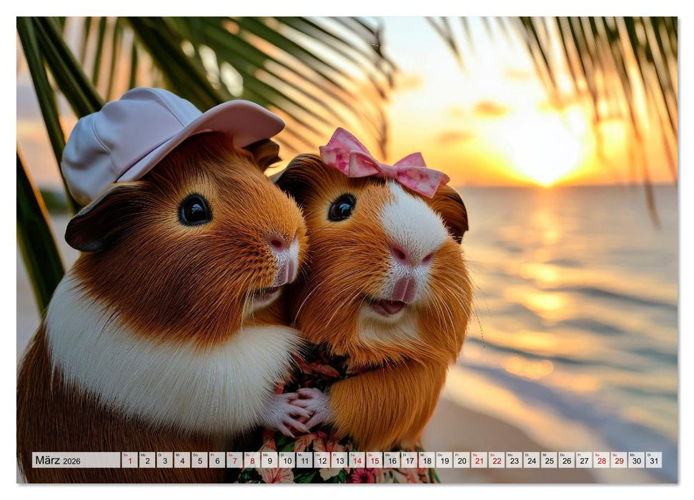 Meerschweinchen - Hauptsache Urlaub (CALVENDO Wandkalender 2026)