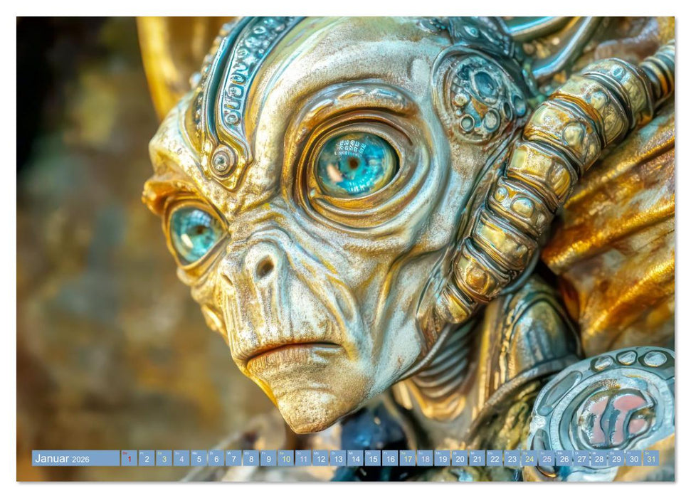 Science Fiction - Fremdartige Völker und deren Spuren (CALVENDO Premium Wandkalender 2026)