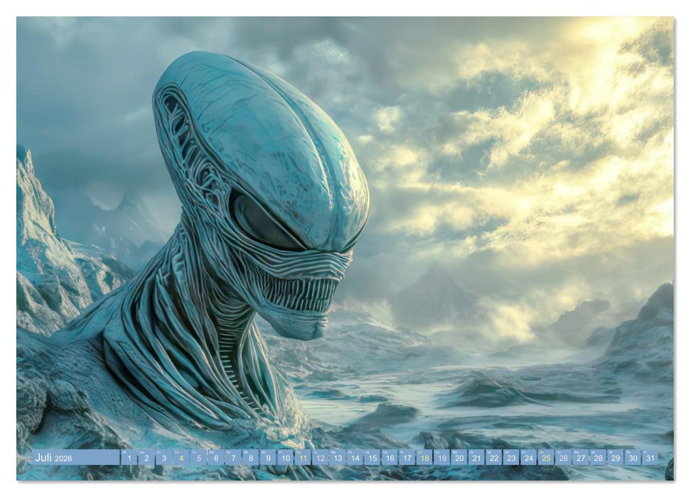 Science Fiction - Fremdartige Völker und deren Spuren (CALVENDO Premium Wandkalender 2026)