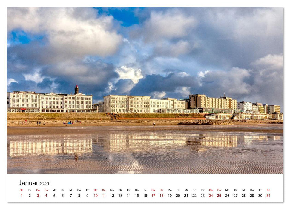 Insel Borkum - Ein Jahr zwischen Wind und Wellen (CALVENDO Premium Wandkalender 2026)