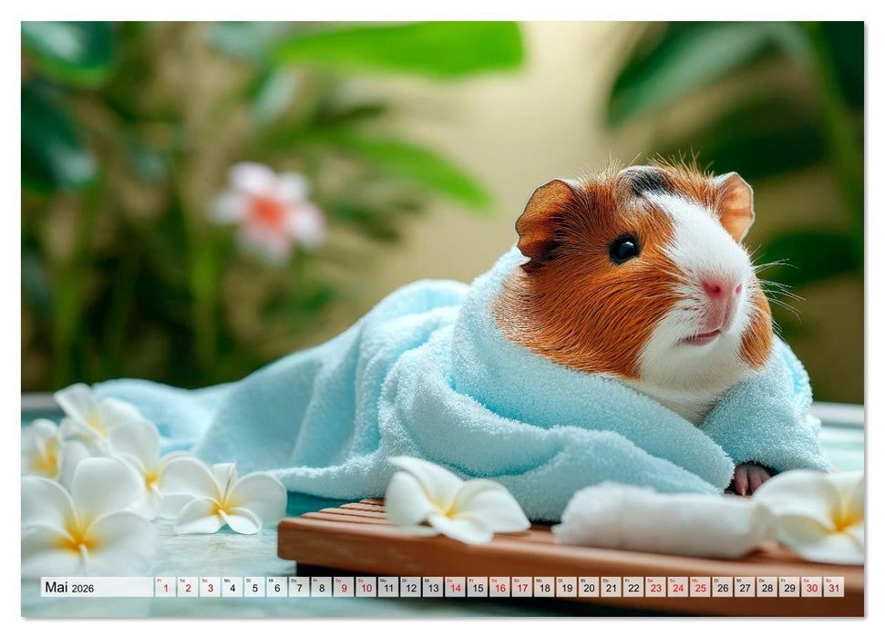Meerschweinchen - Hauptsache Urlaub (CALVENDO Premium Wandkalender 2026)