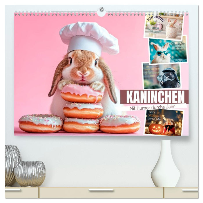 KANINCHEN Mit Humor durchs Jahr (CALVENDO Premium Wandkalender 2026)