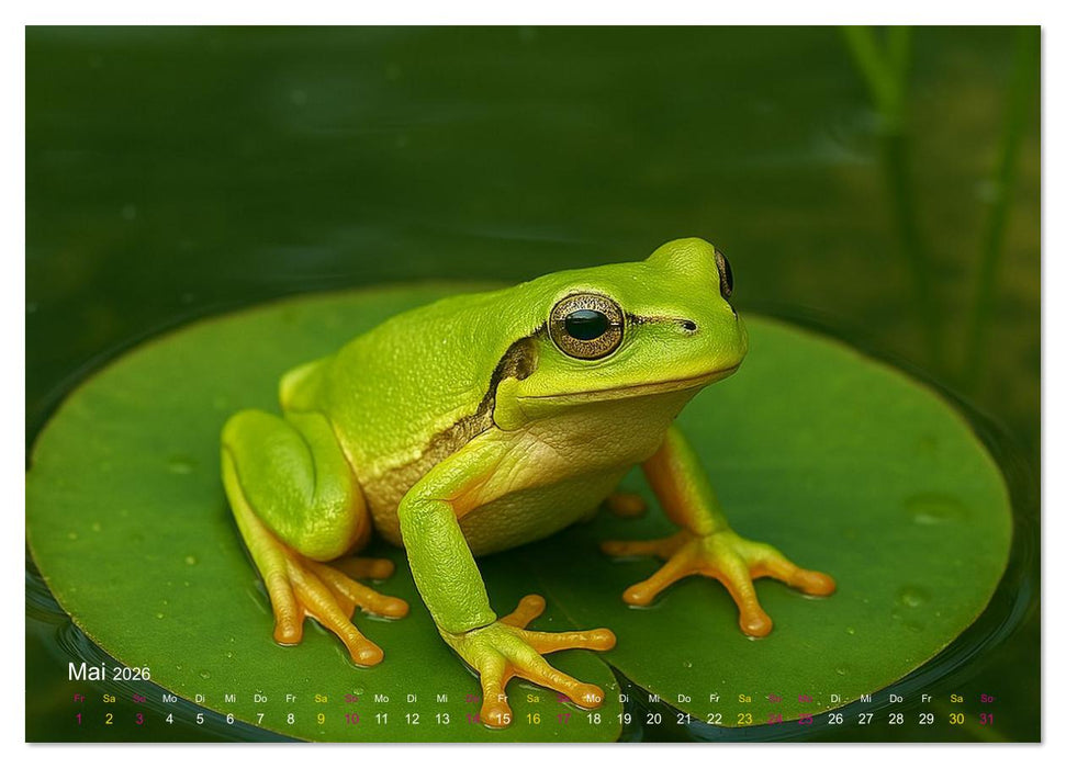 Reges Leben im Naturweiher - Tiere über und unter Wasser (CALVENDO Wandkalender 2026)