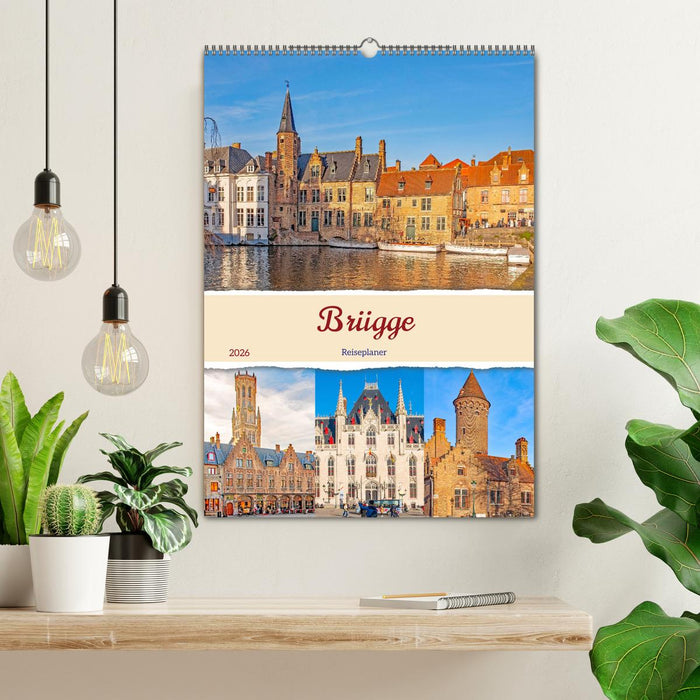 Brügge - Reiseplaner (CALVENDO Wandkalender 2026)