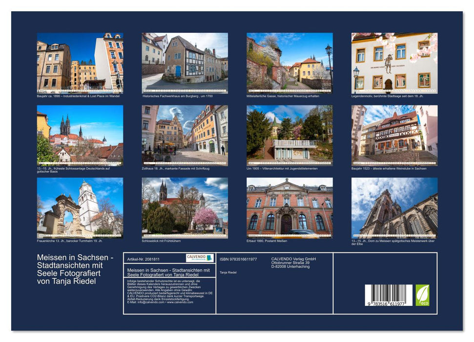Meissen in Sachsen - Stadtansichten mit Seele Fotografiert von Tanja Riedel (CALVENDO Premium Wandkalender 2026)
