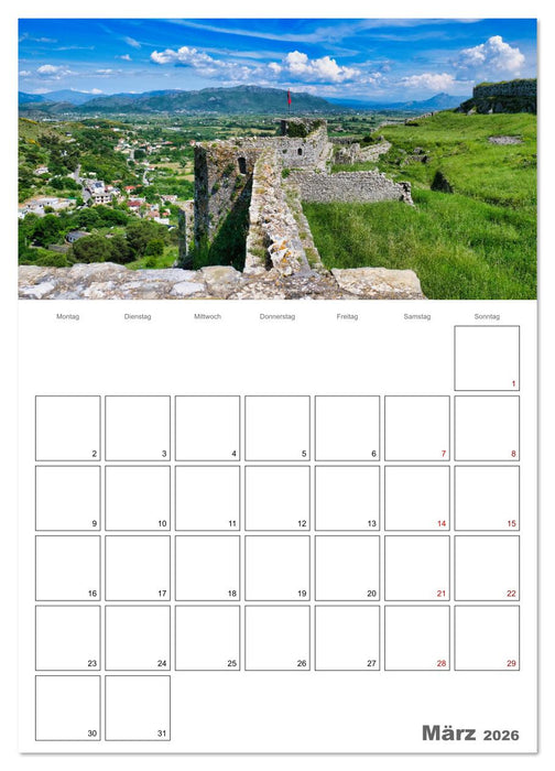 Faszinierendes Albanien (CALVENDO Wandkalender 2026)