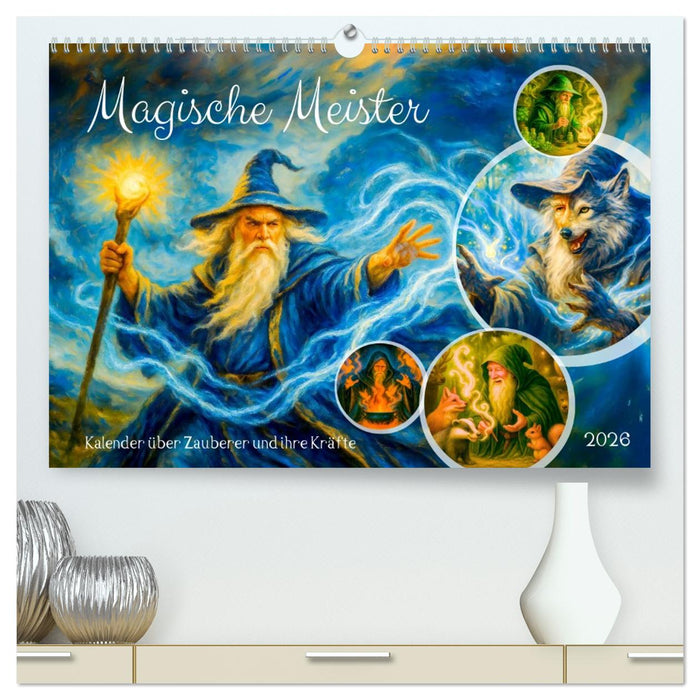 Magische Meister - Kalender über Zauberer und ihre Kräfte (CALVENDO Premium Wandkalender 2026)