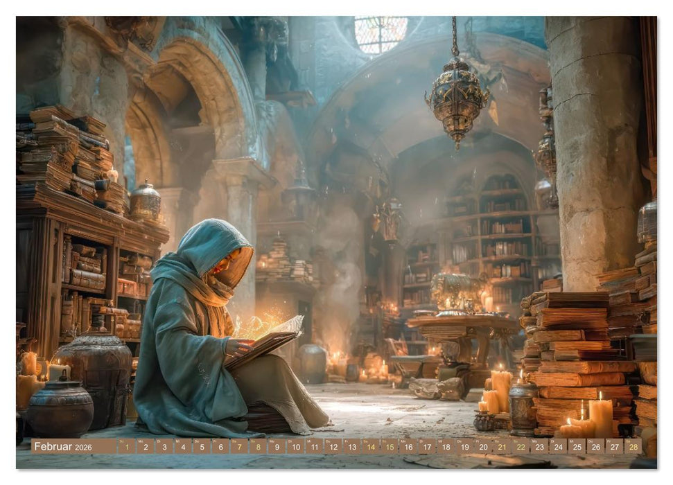 Dunkelakademie - Der Zauberlehrlinge (CALVENDO Wandkalender 2026)