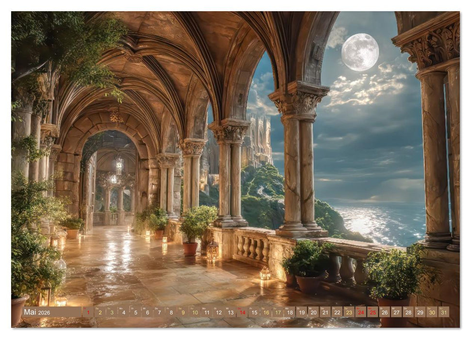 Dunkelakademie - Der Zauberlehrlinge (CALVENDO Wandkalender 2026)