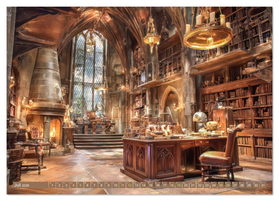 Dunkelakademie - Der Zauberlehrlinge (CALVENDO Premium Wandkalender 2026)