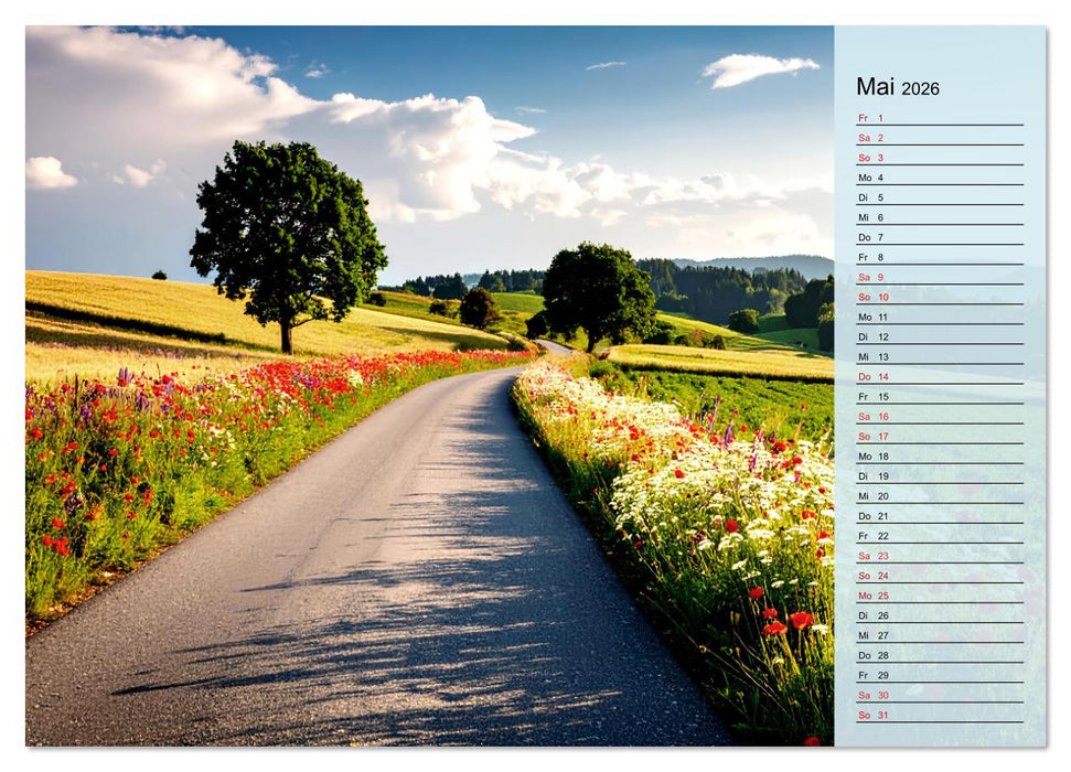 Friedliche Einsamkeit: Natur in ihrer stillen Pracht (CALVENDO Wandkalender 2026)