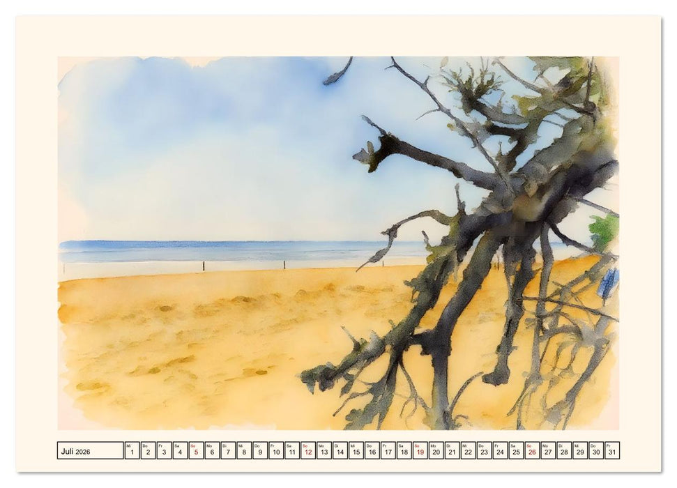 LANGEOOG Insel im Wattenmeer (CALVENDO Premium Wandkalender 2026)