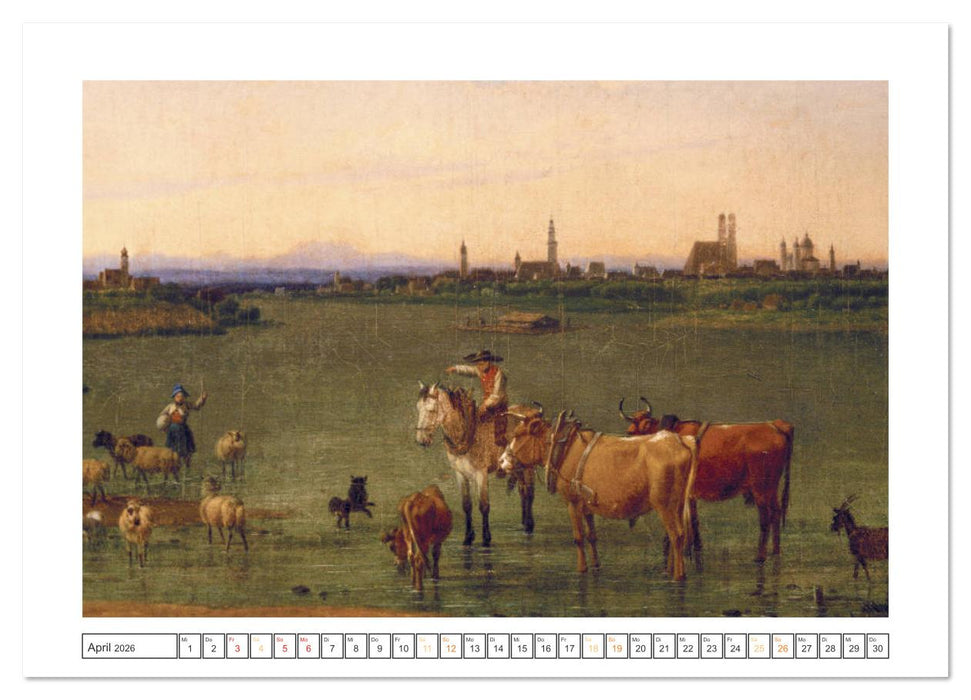 München: In alten Stichen und Zeichnungen (CALVENDO Premium Wandkalender 2026)