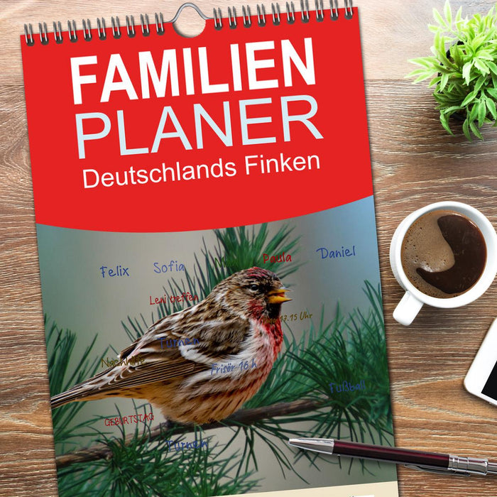 Deutschlands Finken (CALVENDO Familienplaner 2026)