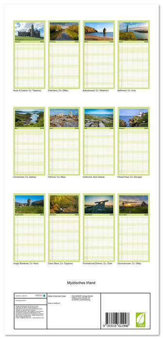 Mystisches Irland (CALVENDO Familienplaner 2026)