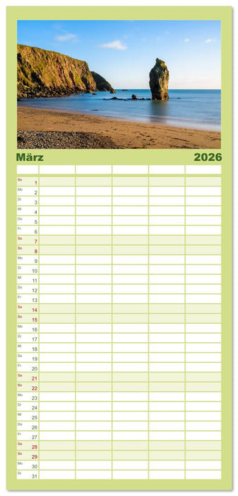 Mystisches Irland (CALVENDO Familienplaner 2026)