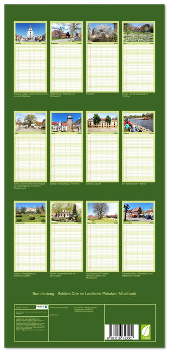 Brandenburg - Schöne Orte im Landkreis Potsdam-Mittelmark (CALVENDO Familienplaner 2026)