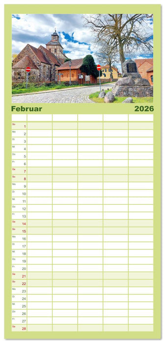 Brandenburg - Schöne Orte im Landkreis Potsdam-Mittelmark (CALVENDO Familienplaner 2026)