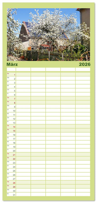 Brandenburg - Schöne Orte im Landkreis Potsdam-Mittelmark (CALVENDO Familienplaner 2026)