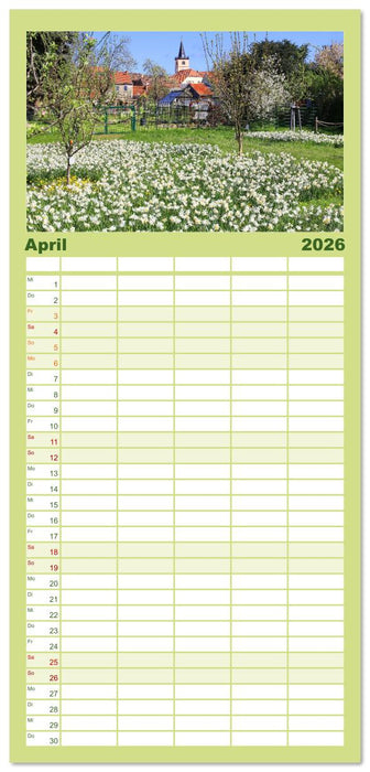 Brandenburg - Schöne Orte im Landkreis Potsdam-Mittelmark (CALVENDO Familienplaner 2026)