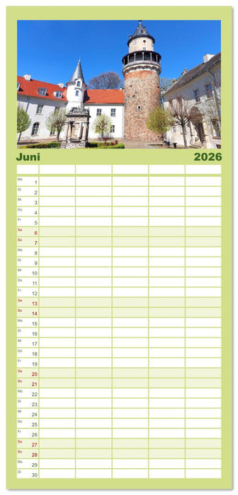 Brandenburg - Schöne Orte im Landkreis Potsdam-Mittelmark (CALVENDO Familienplaner 2026)