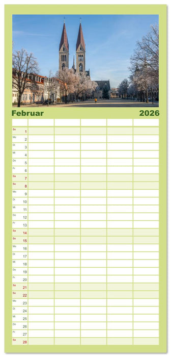 Sachsen-Anhalt - Eine Schönheit in der Mitte Deutschlands (CALVENDO Familienplaner 2026)