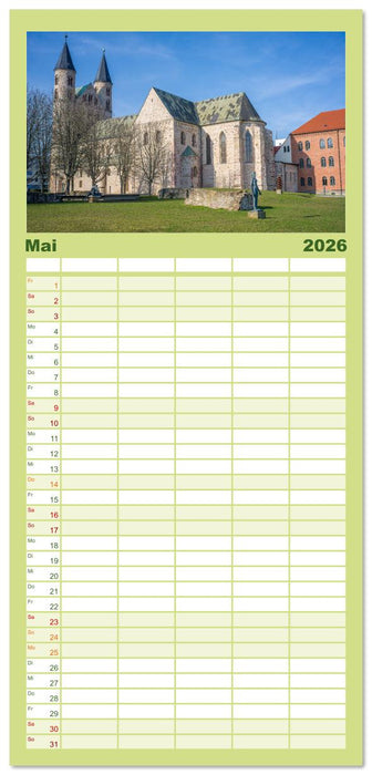 Sachsen-Anhalt - Eine Schönheit in der Mitte Deutschlands (CALVENDO Familienplaner 2026)