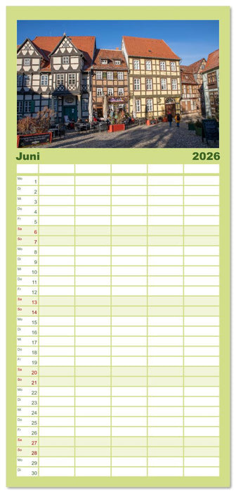 Sachsen-Anhalt - Eine Schönheit in der Mitte Deutschlands (CALVENDO Familienplaner 2026)